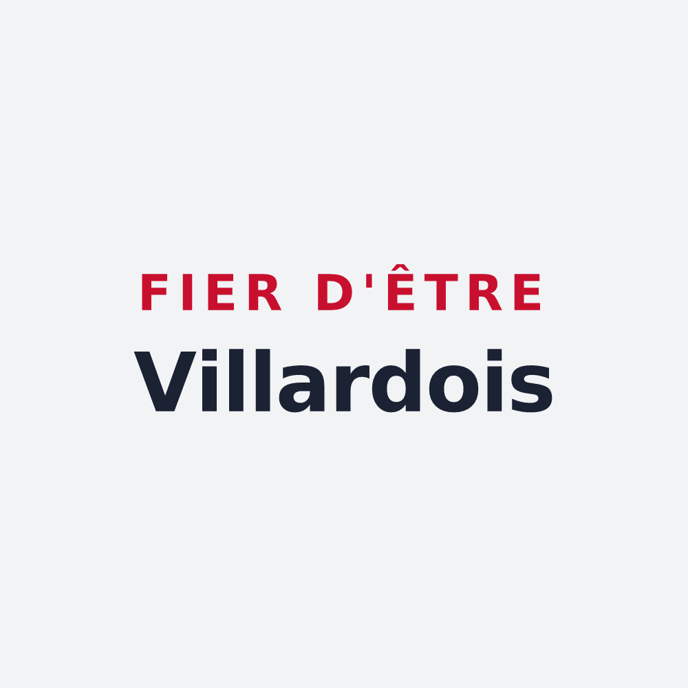Poster « Fier d'être Villardois » — design pour Villars-les-Dombes