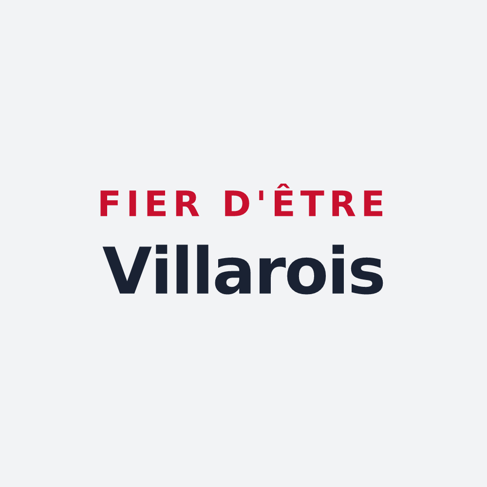 Poster « Fier d'être Villarois » — design pour Villars-sur-Var