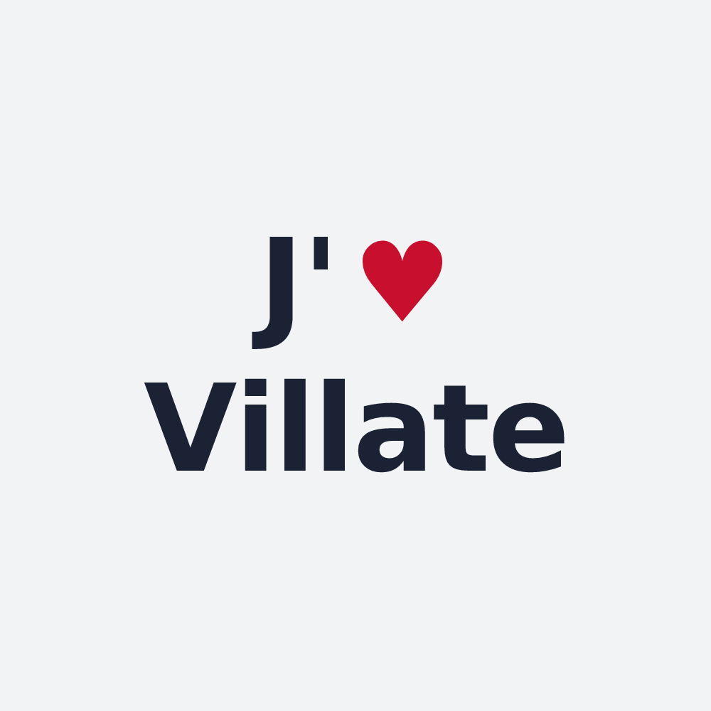 Poster personnalisé Villate — design J'aime Villate