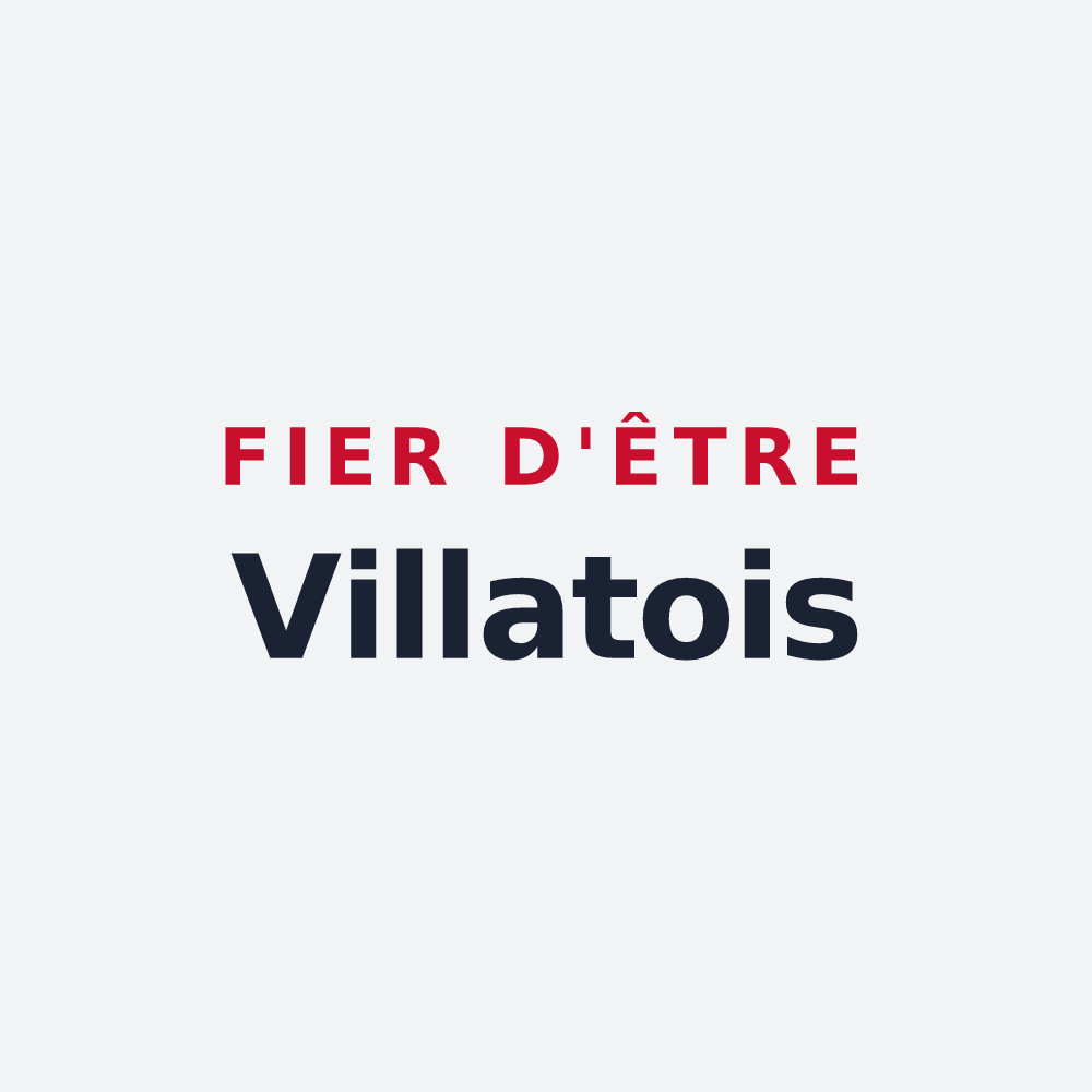 Poster « Fier d'être Villatois » — design pour Villate