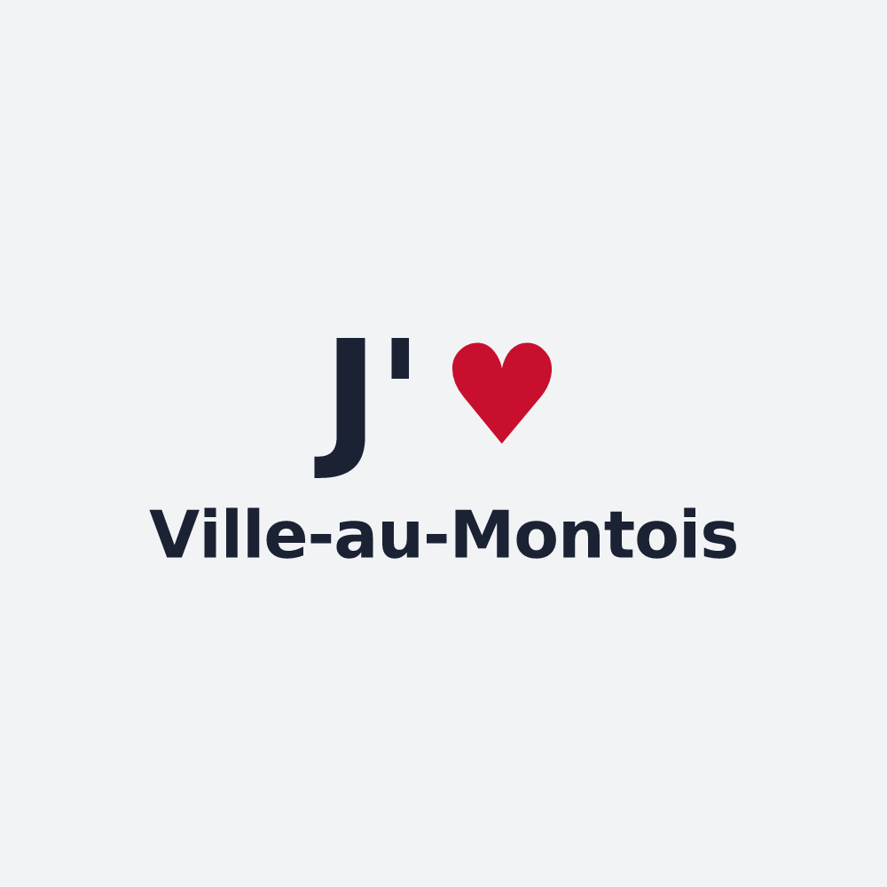 Poster personnalisé Ville-au-Montois — design J'aime Ville-au-Montois