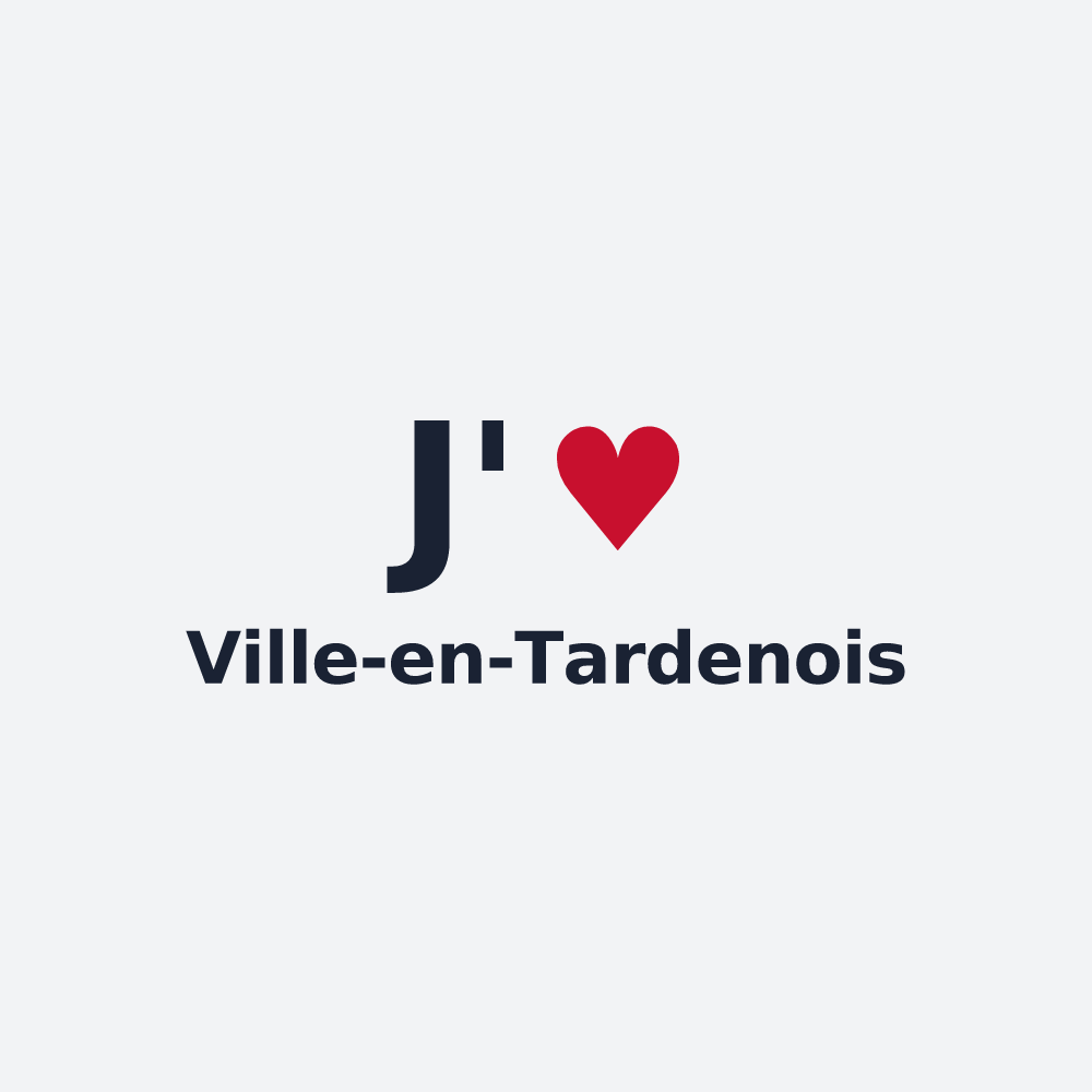 Poster personnalisé Ville-en-Tardenois — design J'aime Ville-en-Tardenois