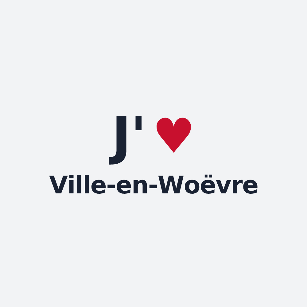 Poster personnalisé Ville-en-Woëvre — design J'aime Ville-en-Woëvre