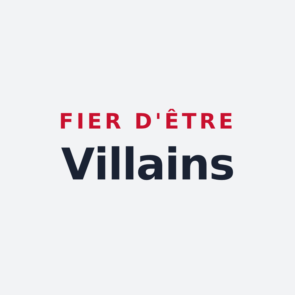 Poster « Fier d'être Villains » — design pour Ville-sur-Ancre