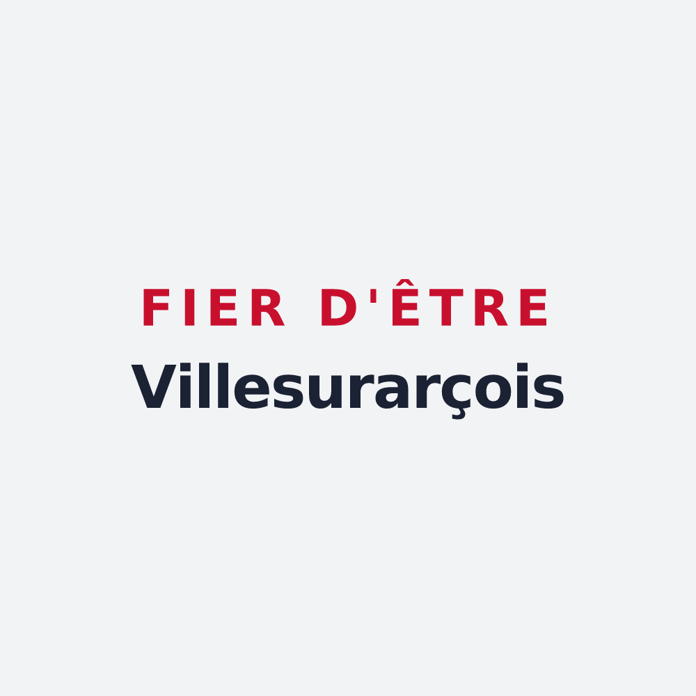 Poster « Fier d'être Villesurarçois » — design pour Ville-sur-Arce