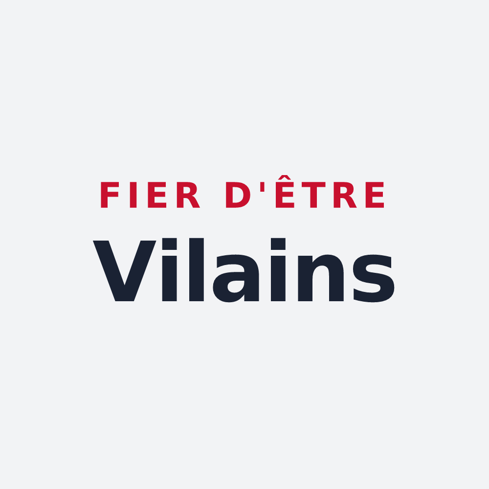 Poster « Fier d'être Vilains » — design pour Ville-sur-Illon