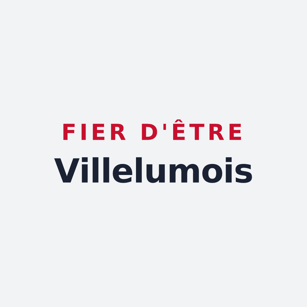 Poster « Fier d'être Villelumois » — design pour Ville-sur-Lumes