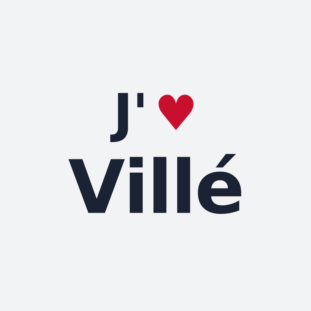 Poster personnalisé Villé — design J'aime Villé