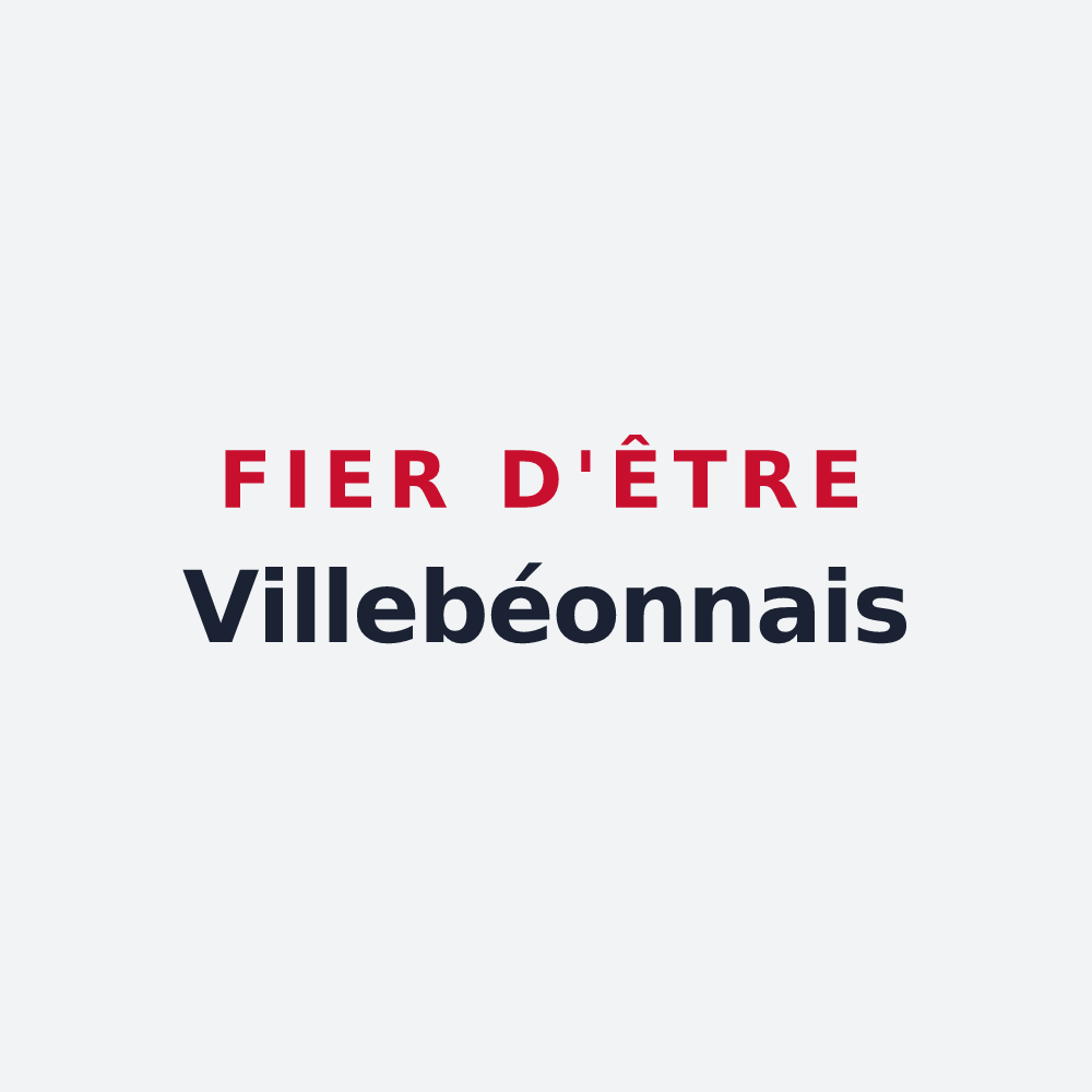 Poster « Fier d'être Villebéonnais » — design pour Villebéon