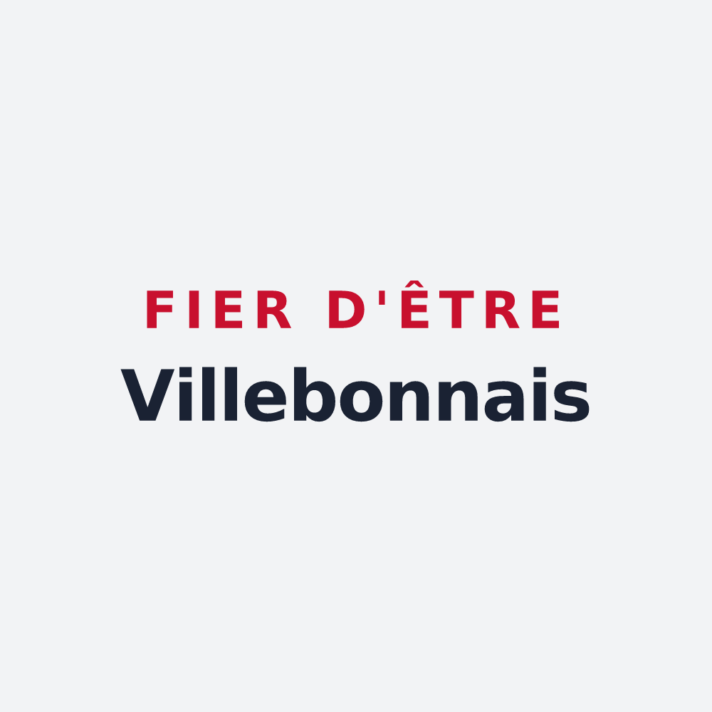 Poster « Fier d'être Villebonnais » — design pour Villebon-sur-Yvette