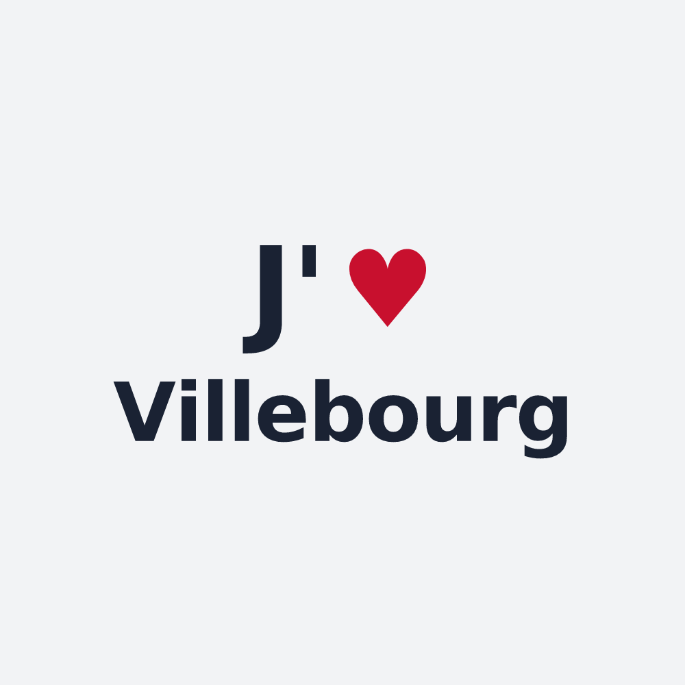 Poster personnalisé Villebourg — design J'aime Villebourg
