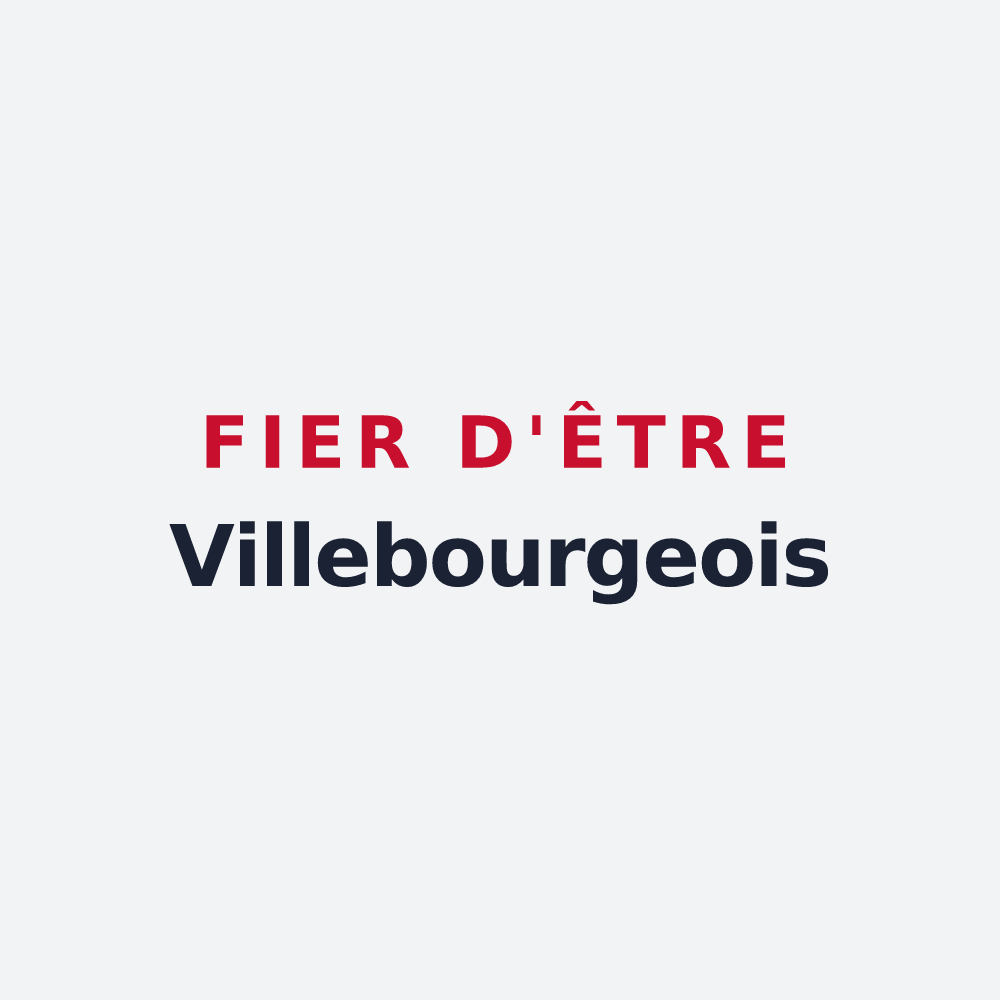 Poster « Fier d'être Villebourgeois » — design pour Villebourg