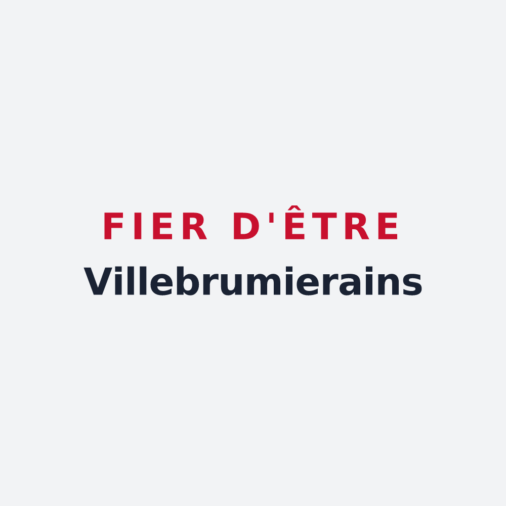 Poster « Fier d'être Villebrumierains » — design pour Villebrumier