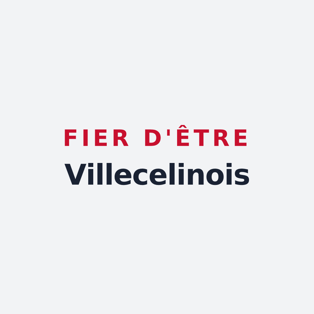 Poster « Fier d'être Villecelinois » — design pour Villecelin