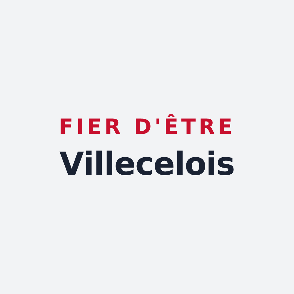 Poster « Fier d'être Villecelois » — design pour Villecey-sur-Mad