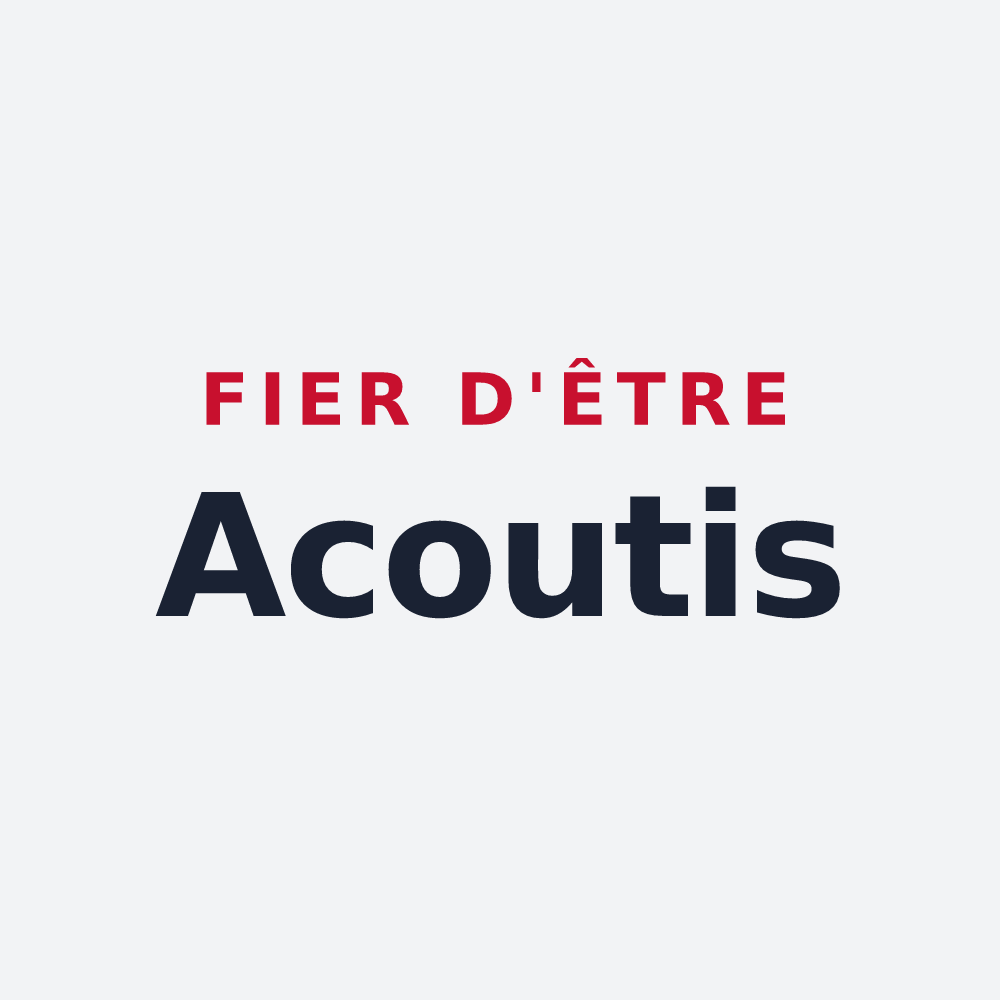 Poster « Fier d'être Acoutis » — design pour Villechétif