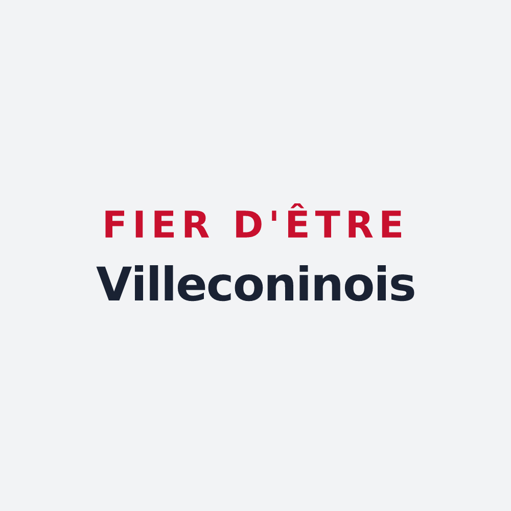 Poster « Fier d'être Villeconinois » — design pour Villeconin