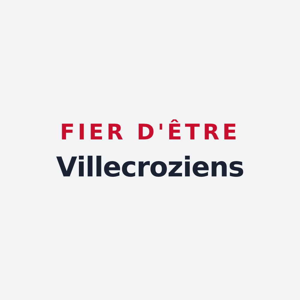 Poster « Fier d'être Villecroziens » — design pour Villecroze