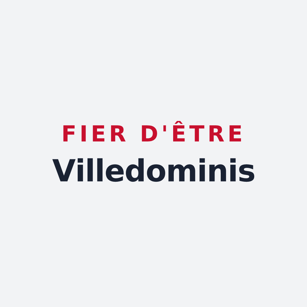 Poster « Fier d'être Villedominis » — design pour Villedômain
