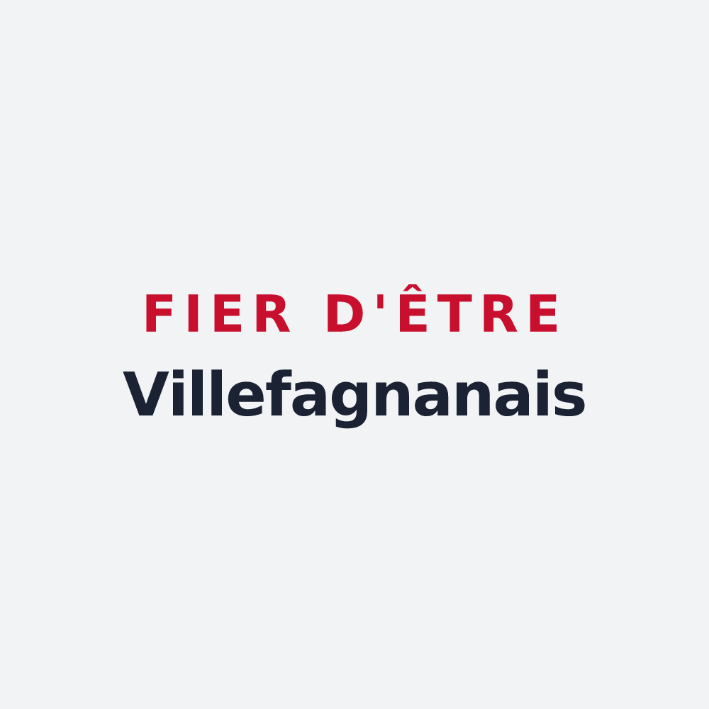 Poster « Fier d'être Villefagnanais » — design pour Villefagnan