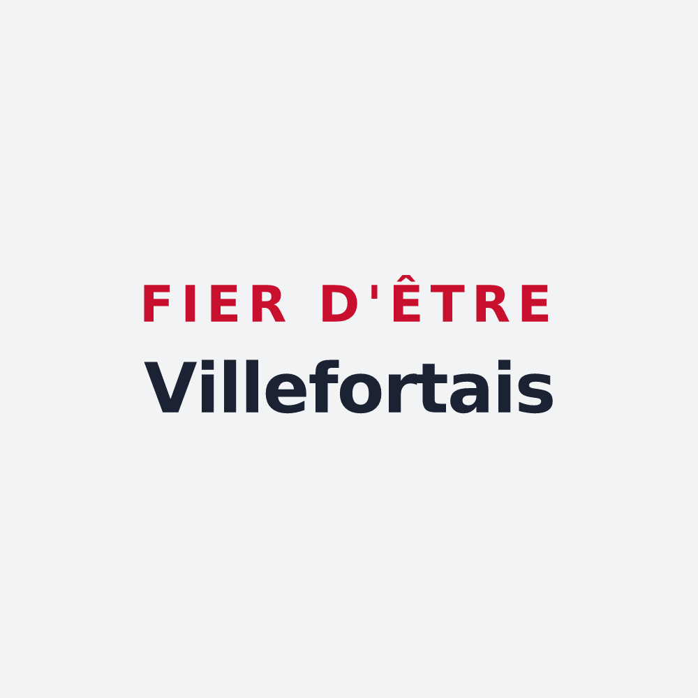 Poster « Fier d'être Villefortais » — design pour Villefort