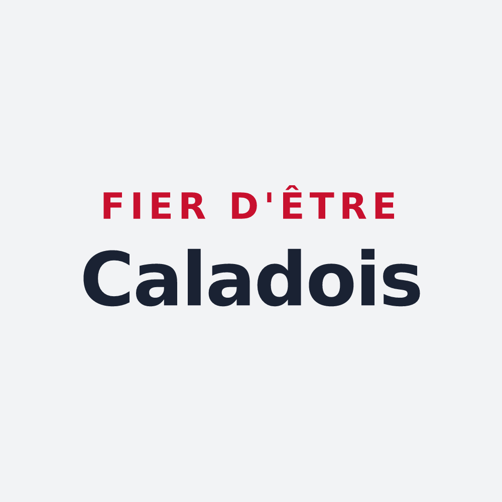 Poster « Fier d'être Caladois » — design pour Villefranche-sur-Saône