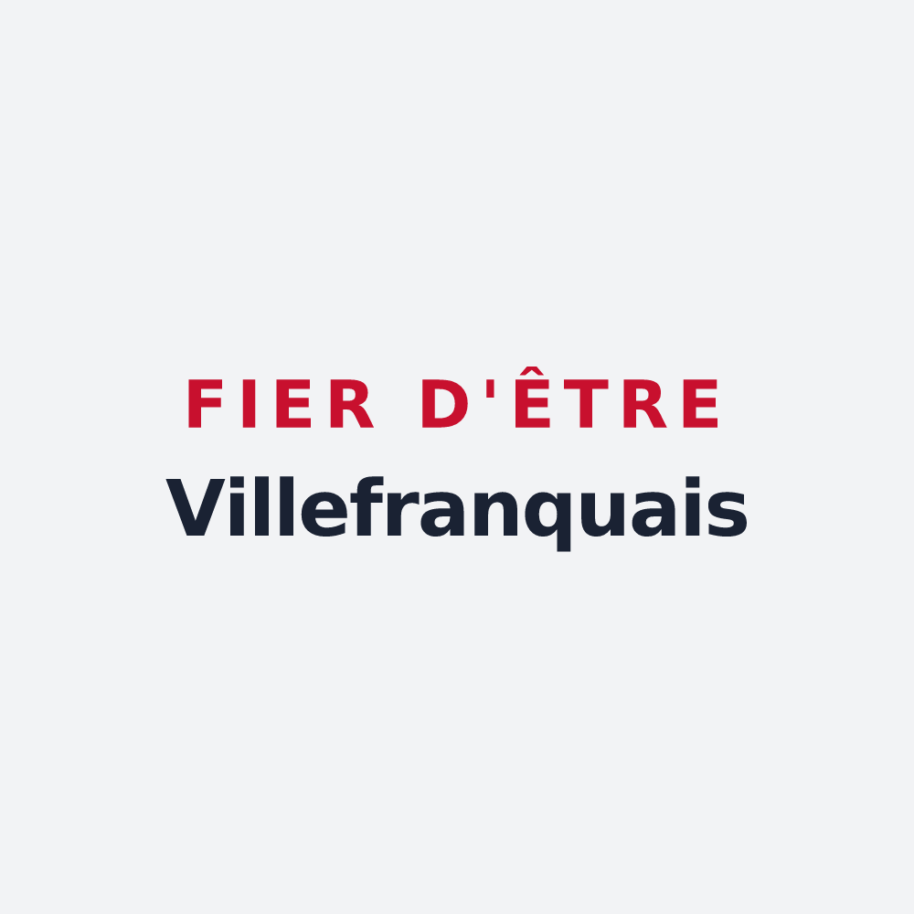 Poster « Fier d'être Villefranquais » — design pour Villefranque