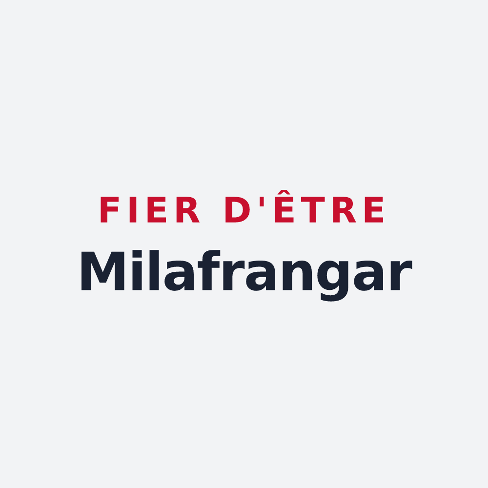 Poster « Fier d'être Milafrangar » — design pour Villefranque