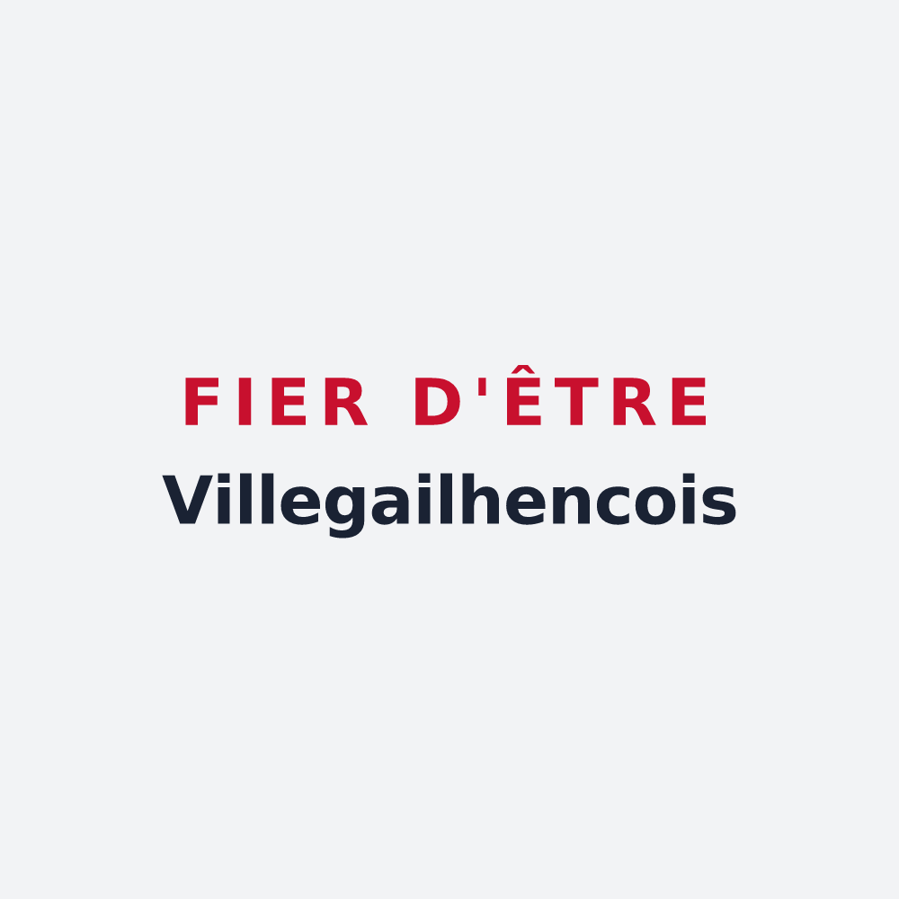 Poster « Fier d'être Villegailhencois » — design pour Villegailhenc