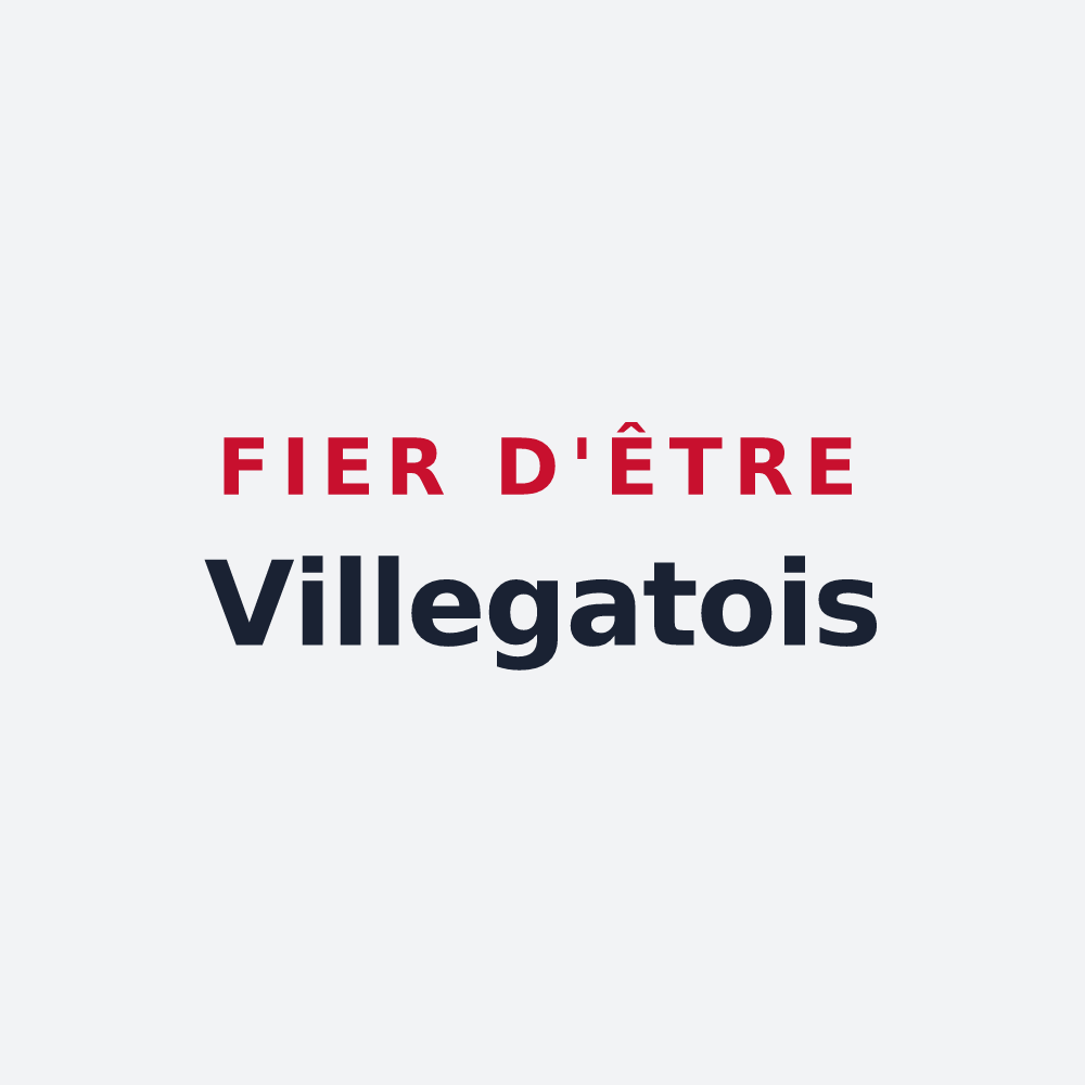 Poster « Fier d'être Villegatois » — design pour Villegats