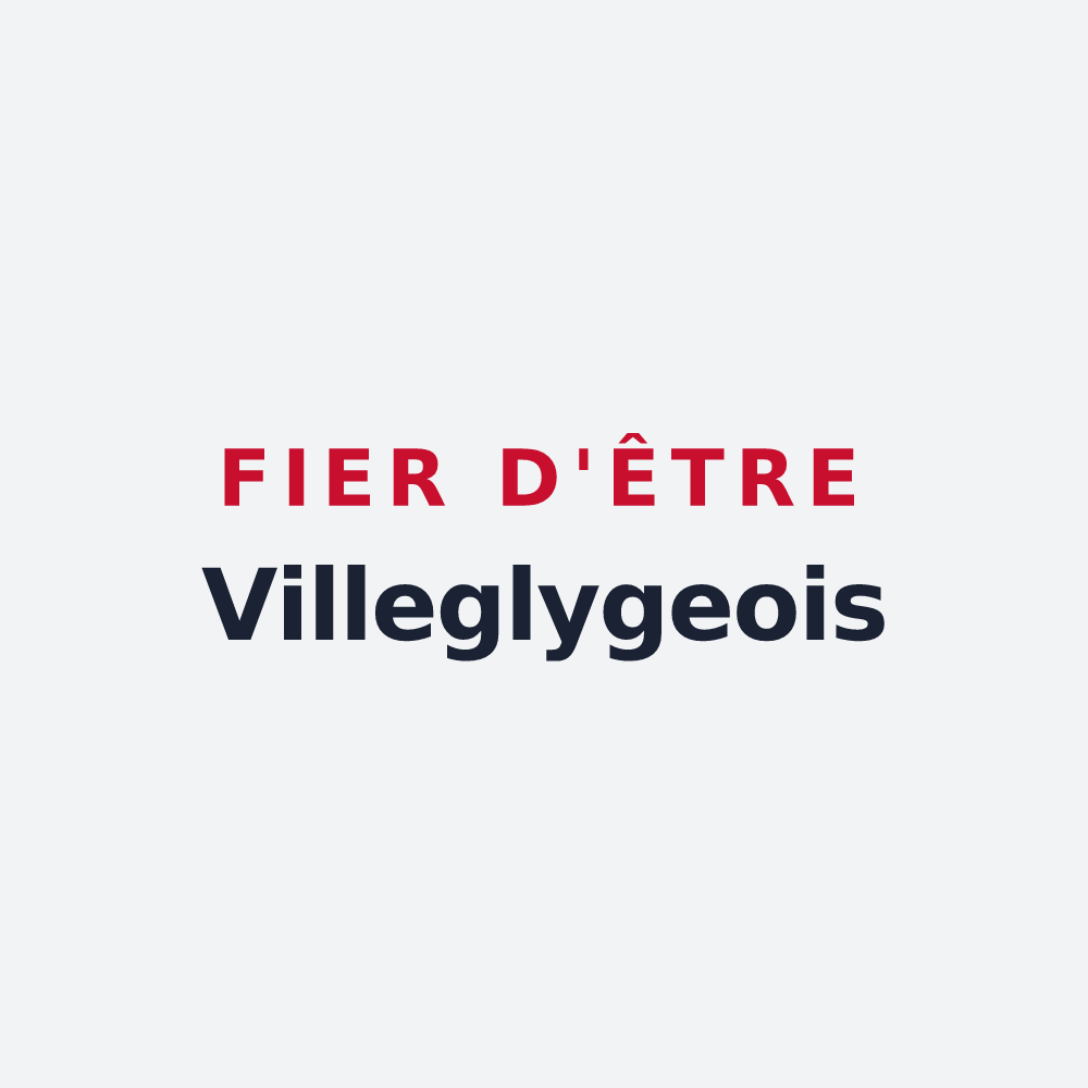 Poster « Fier d'être Villeglygeois » — design pour Villegly