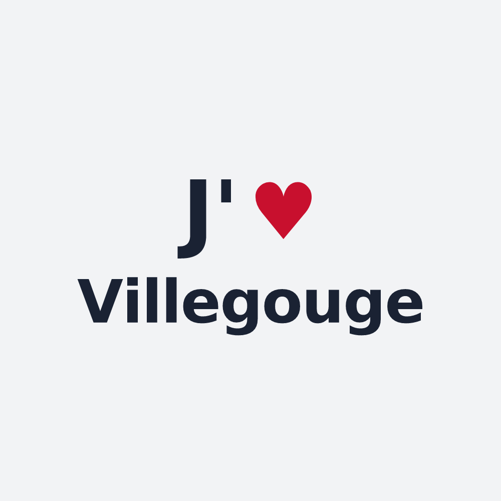 Poster personnalisé Villegouge — design J'aime Villegouge