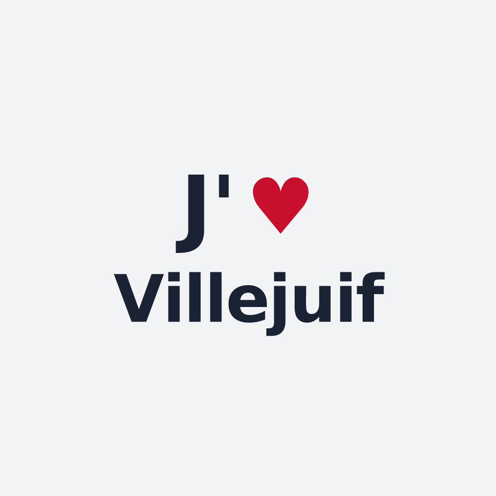 Poster personnalisé Villejuif — design J'aime Villejuif