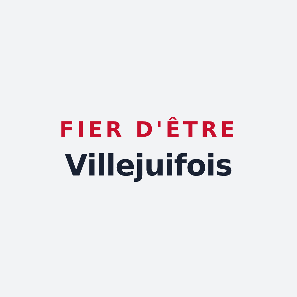 Poster « Fier d'être Villejuifois » — design pour Villejuif