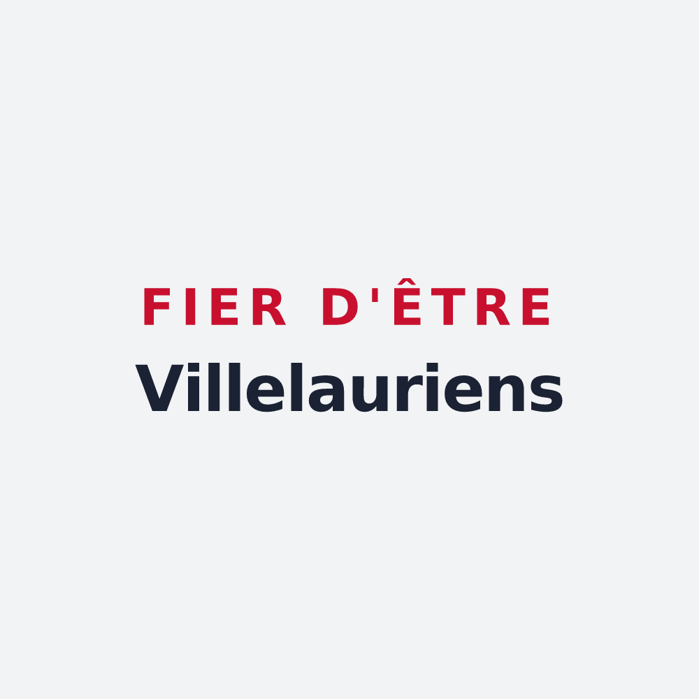 Poster « Fier d'être Villelauriens » — design pour Villelaure