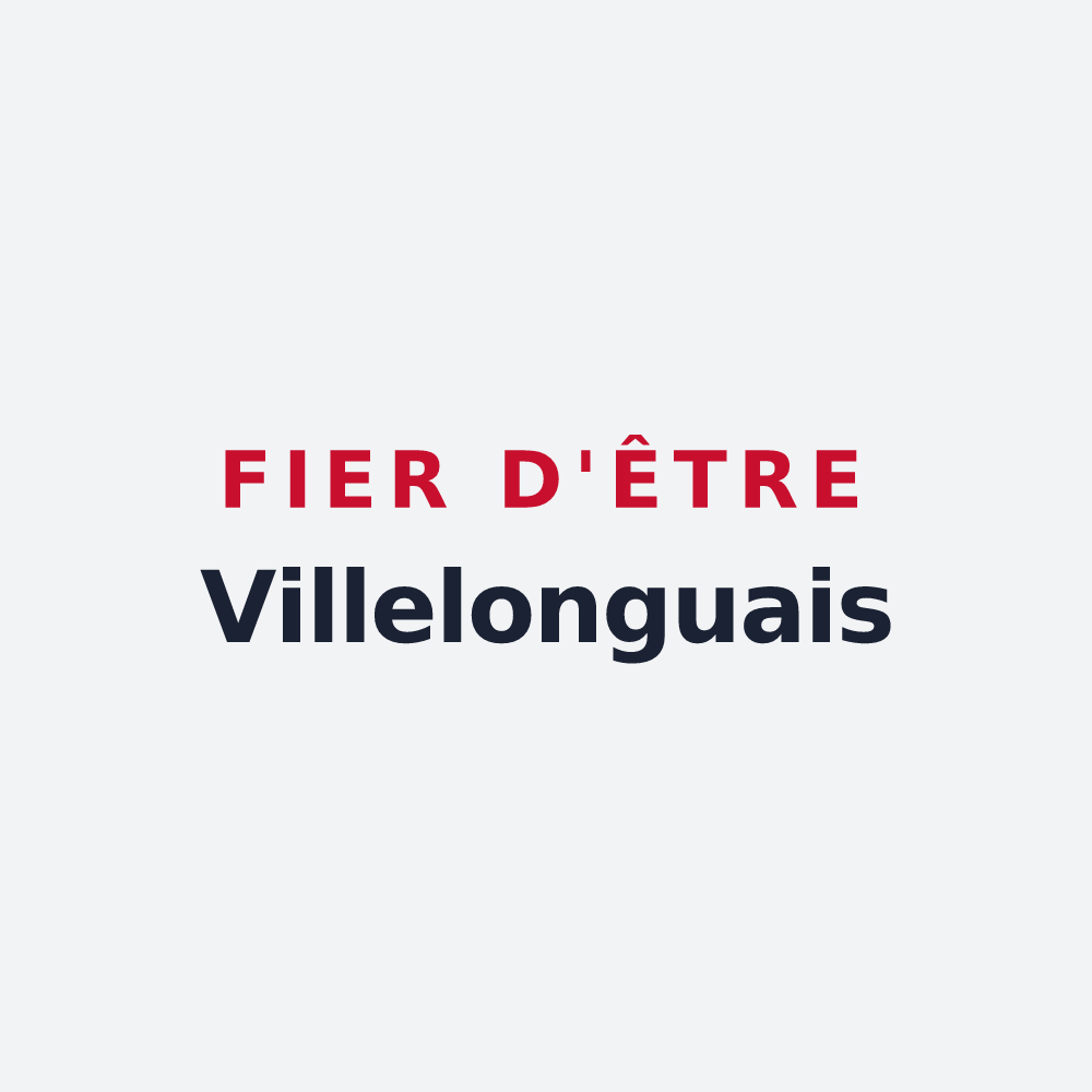 Poster « Fier d'être Villelonguais » — design pour Villelongue-d'Aude