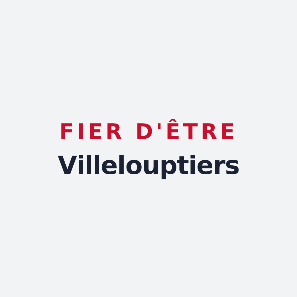 Poster « Fier d'être Villelouptiers » — design pour Villeloup
