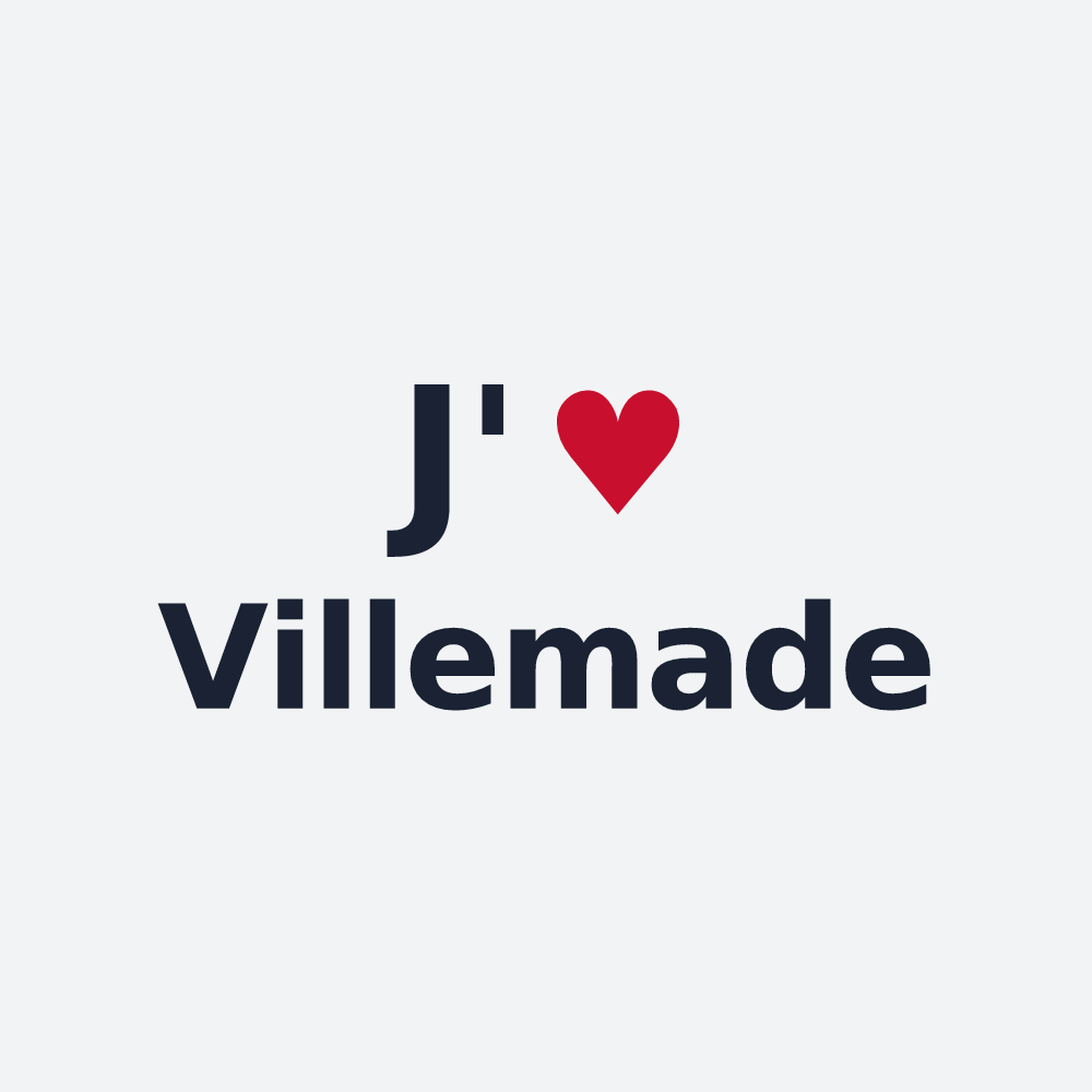 Poster personnalisé Villemade — design J'aime Villemade
