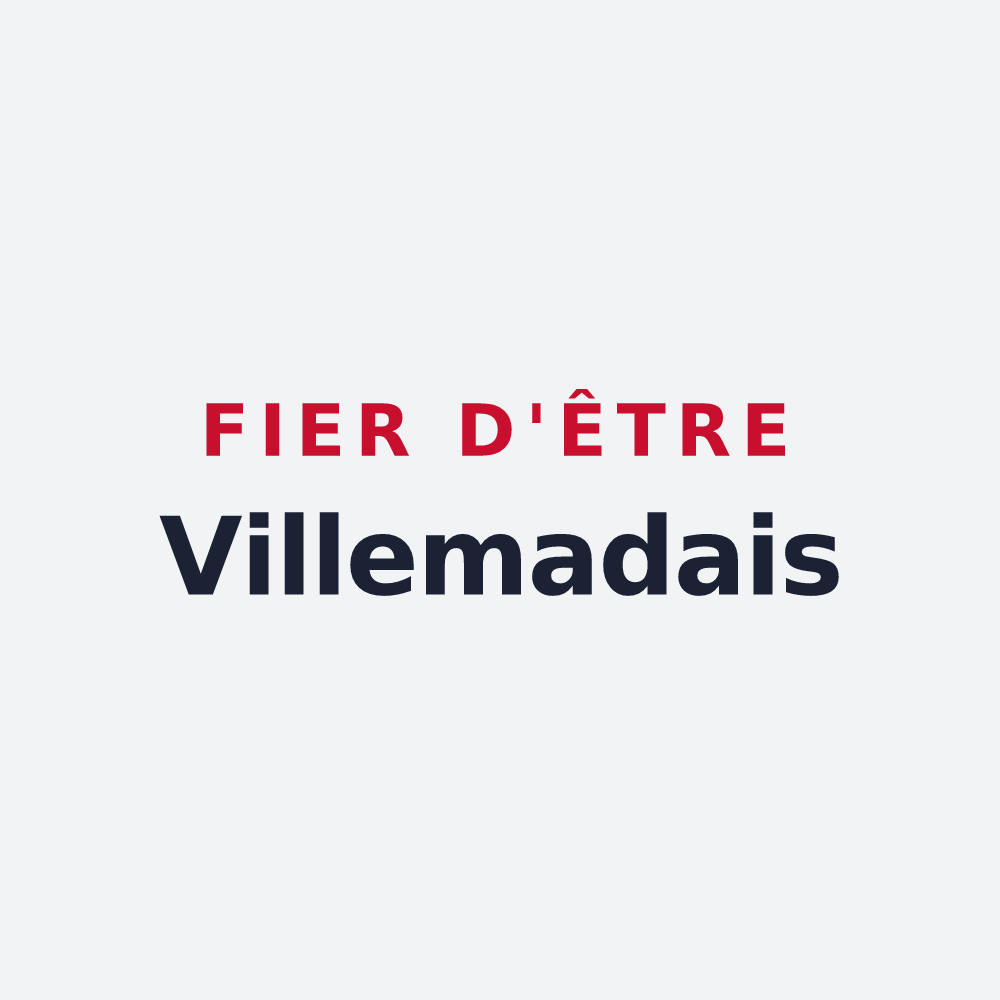 Poster « Fier d'être Villemadais » — design pour Villemade