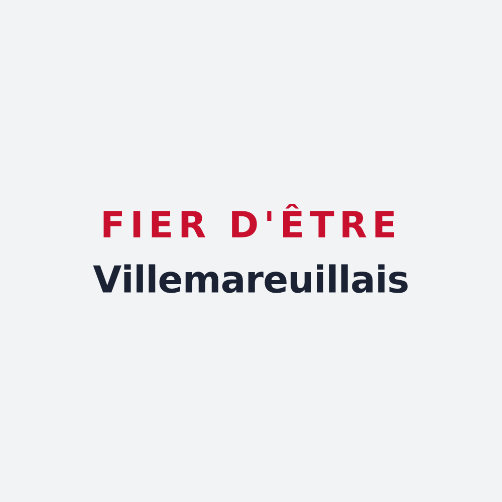 Poster « Fier d'être Villemareuillais » — design pour Villemareuil