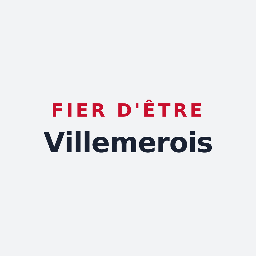 Poster « Fier d'être Villemerois » — design pour Villemer