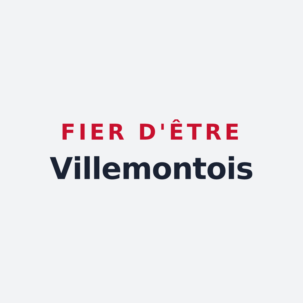 Poster « Fier d'être Villemontois » — design pour Villemontais
