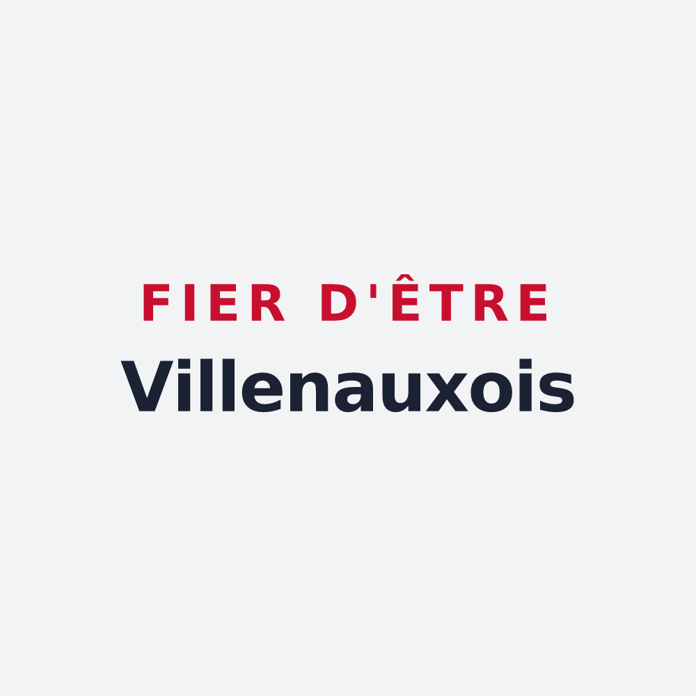 Poster « Fier d'être Villenauxois » — design pour Villenauxe-la-Petite