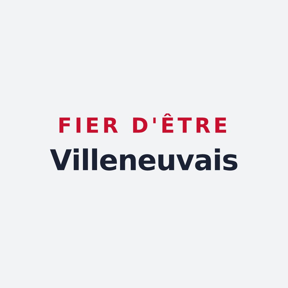 Poster « Fier d'être Villeneuvais » — design pour Villeneuve
