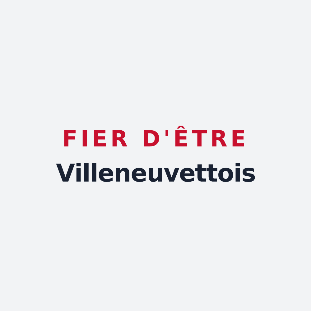 Poster « Fier d'être Villeneuvettois » — design pour Villeneuvette