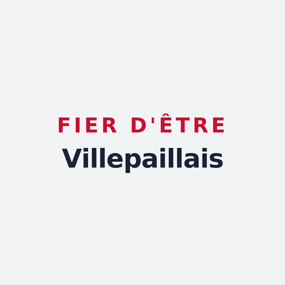 Poster « Fier d'être Villepaillais » — design pour Villepail