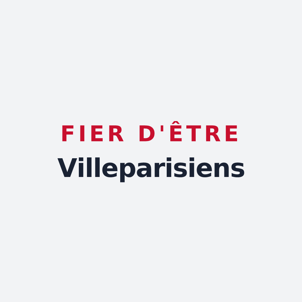 Poster « Fier d'être Villeparisiens » — design pour Villeparisis