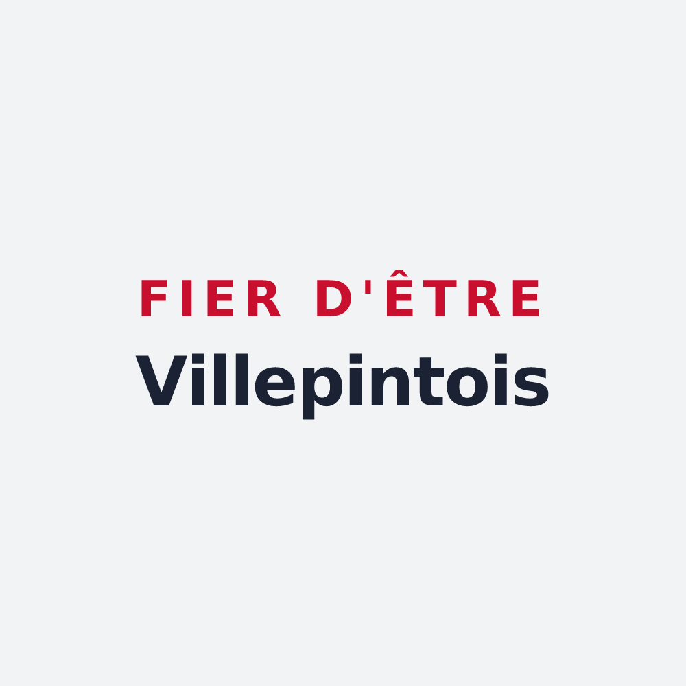 Poster « Fier d'être Villepintois » — design pour Villepinte
