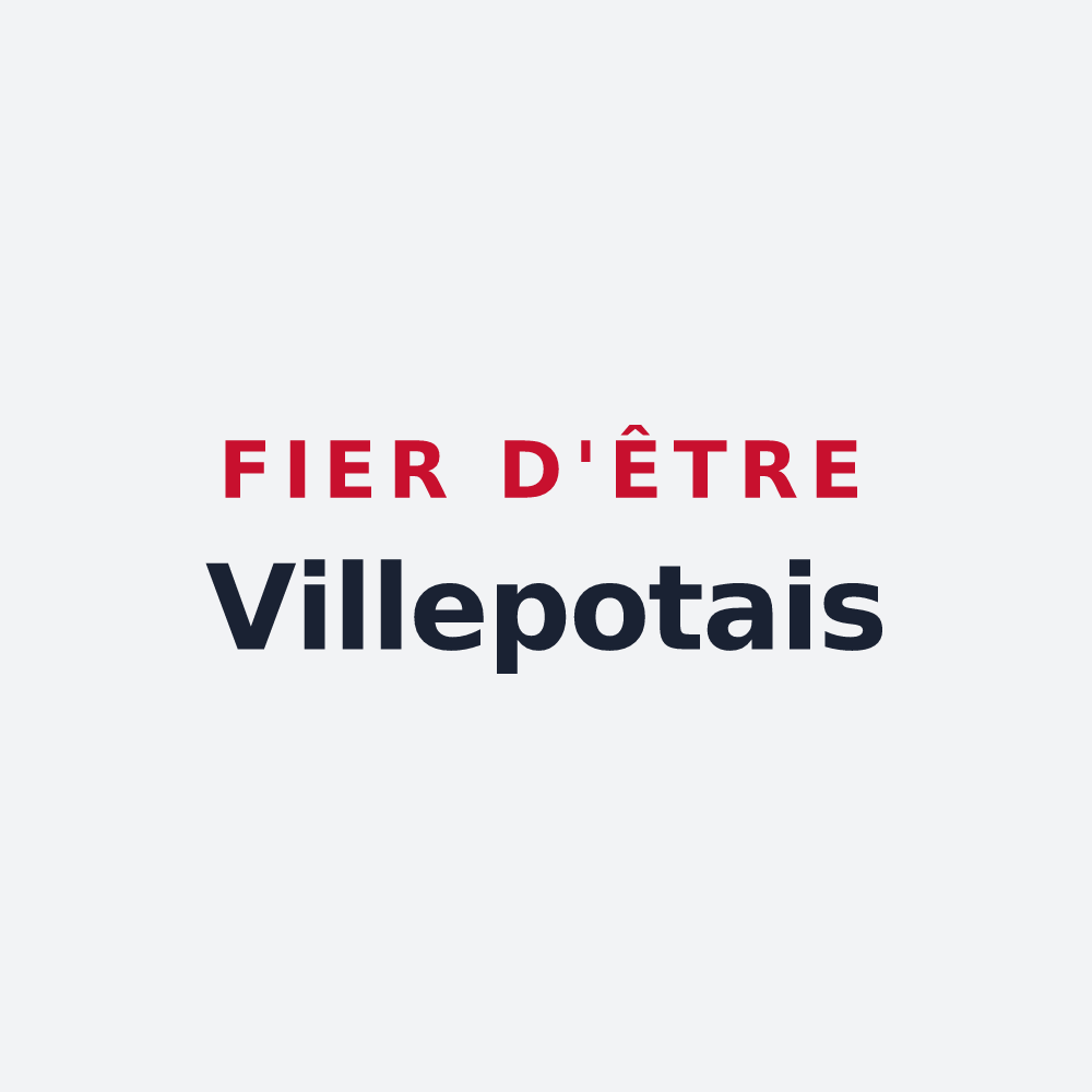 Poster « Fier d'être Villepotais » — design pour Villepot