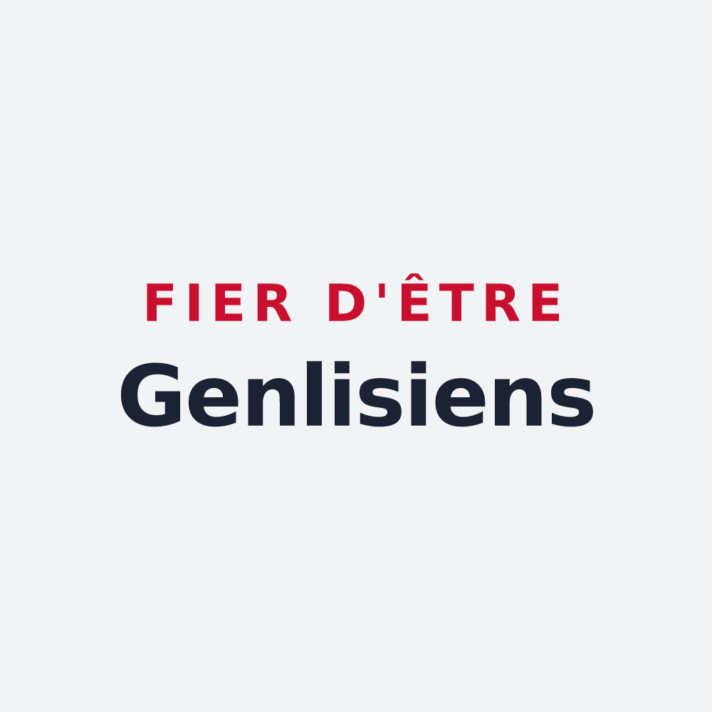 Poster « Fier d'être Genlisiens » — design pour Villequier-Aumont